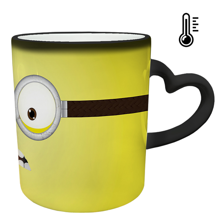 ماگ حرارتی مدل دسته قلبی طرح مینیون کد 43