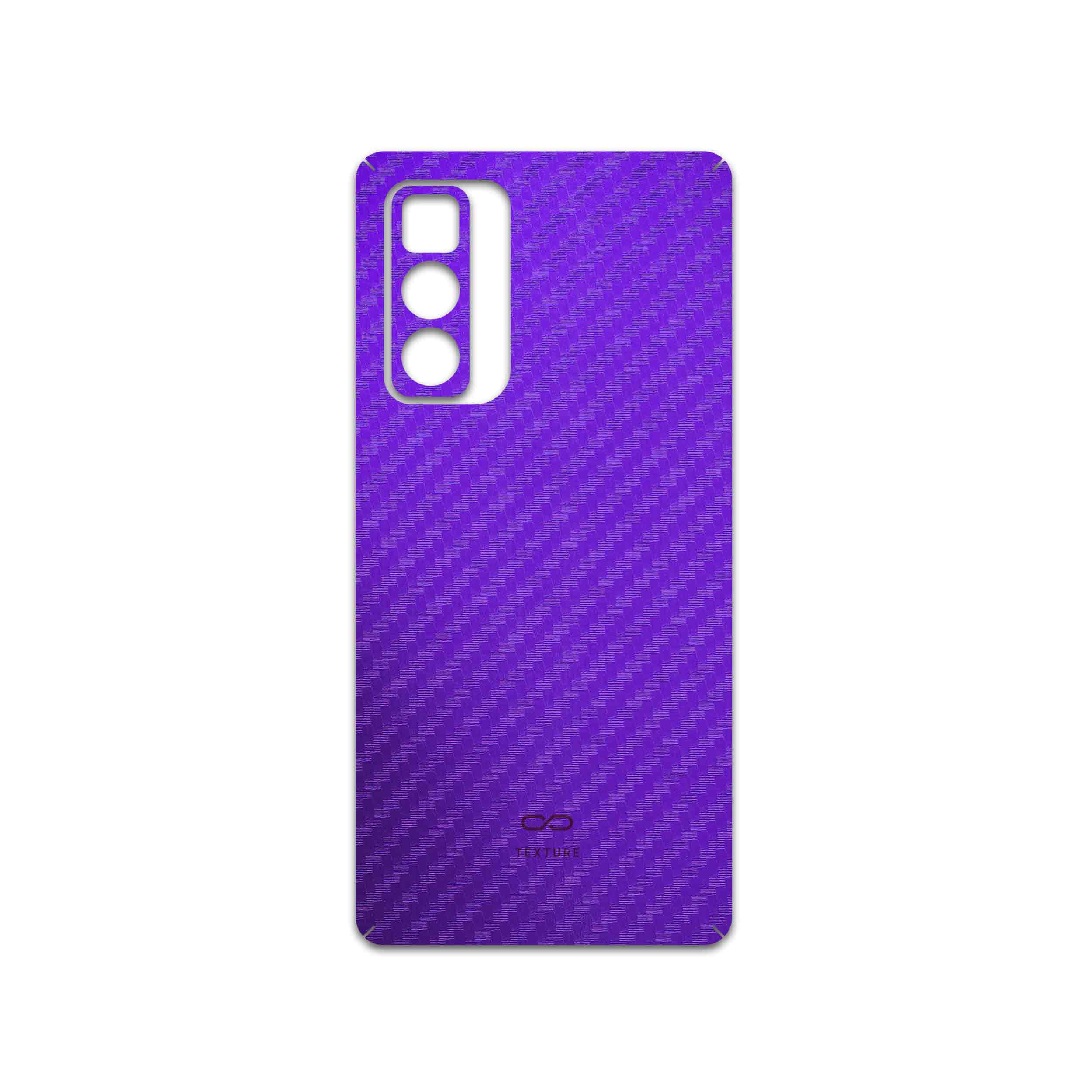برچسب پوششی ماهوت مدل Purple-Fiber مناسب برای گوشی موبایل موتورولا Edge 20 Pro