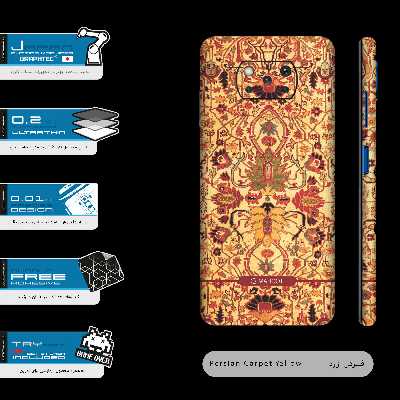 برچسب پوششی ماهوت مدل Persian-Carpet-Yellow-FullSkin مناسب برای گوشی موبایل شیائومی Poco X3 NFC
