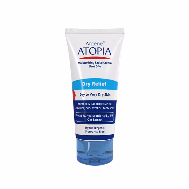 کرم مرطوب کننده صورت آردن آتوپیا مدل Dry Relief حجم 50 میلی لیتر