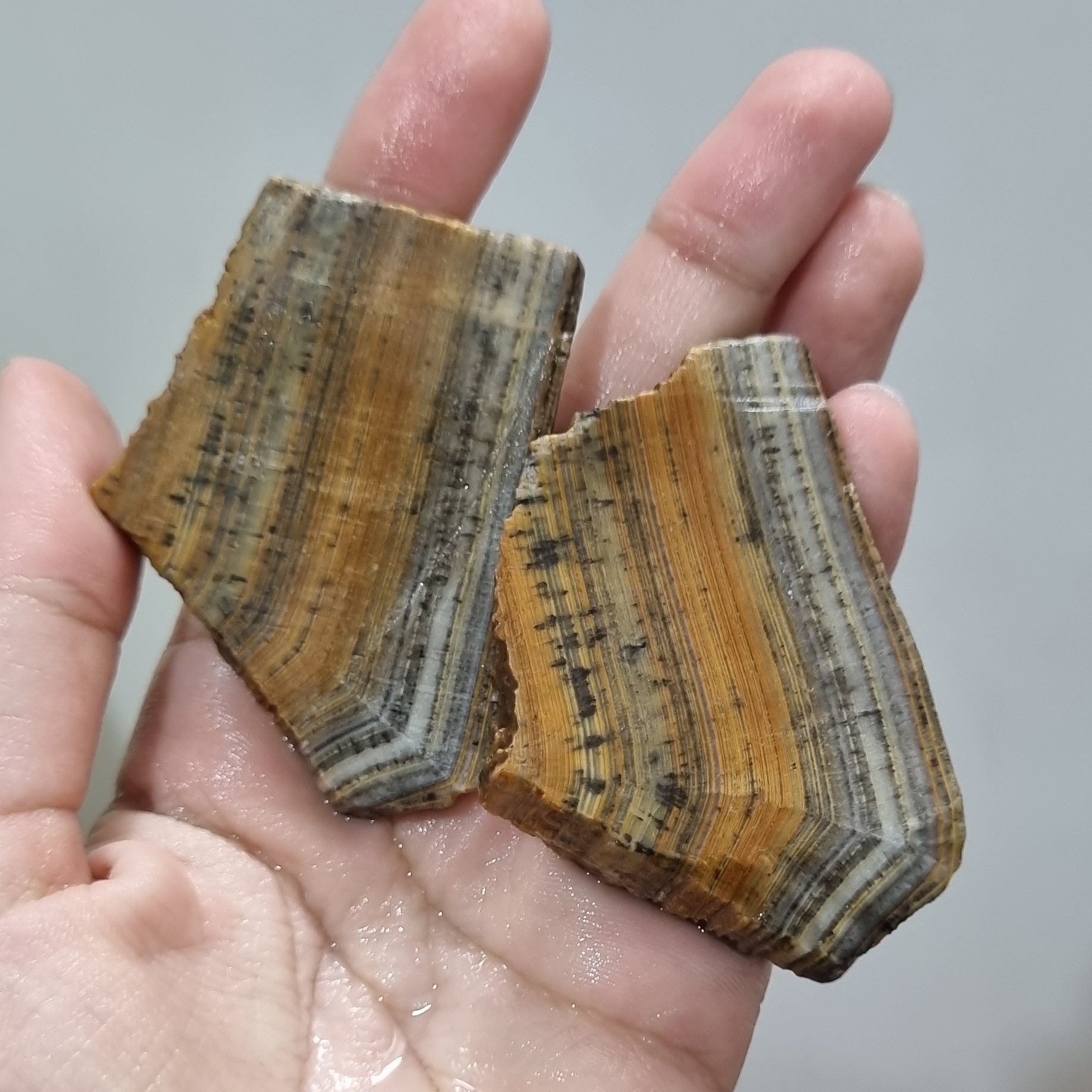 سنگ آراگونیت چشم ببری کد 18