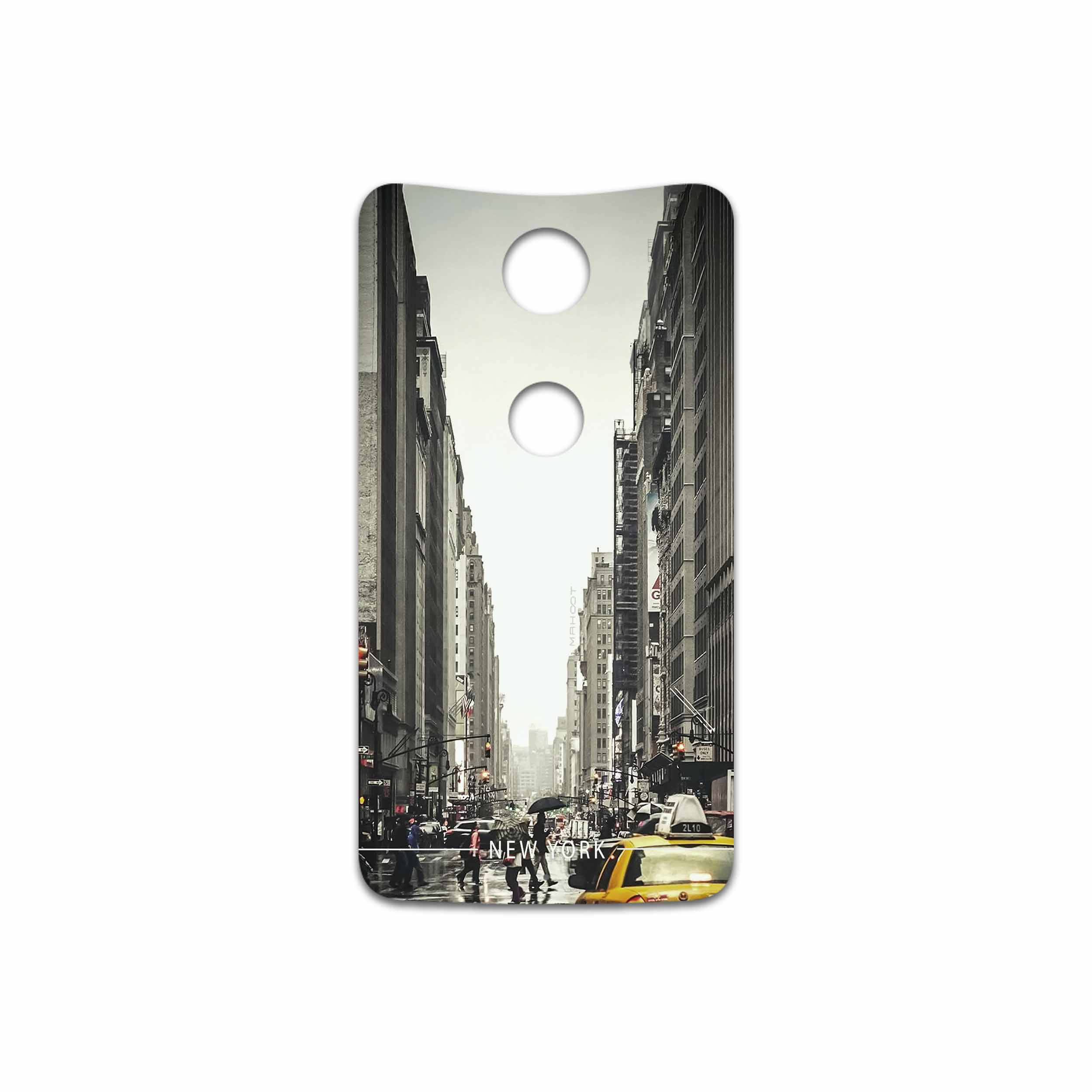 برچسب پوششی ماهوت مدل New York City مناسب برای گوشی موبایل گوگل Nexus 6