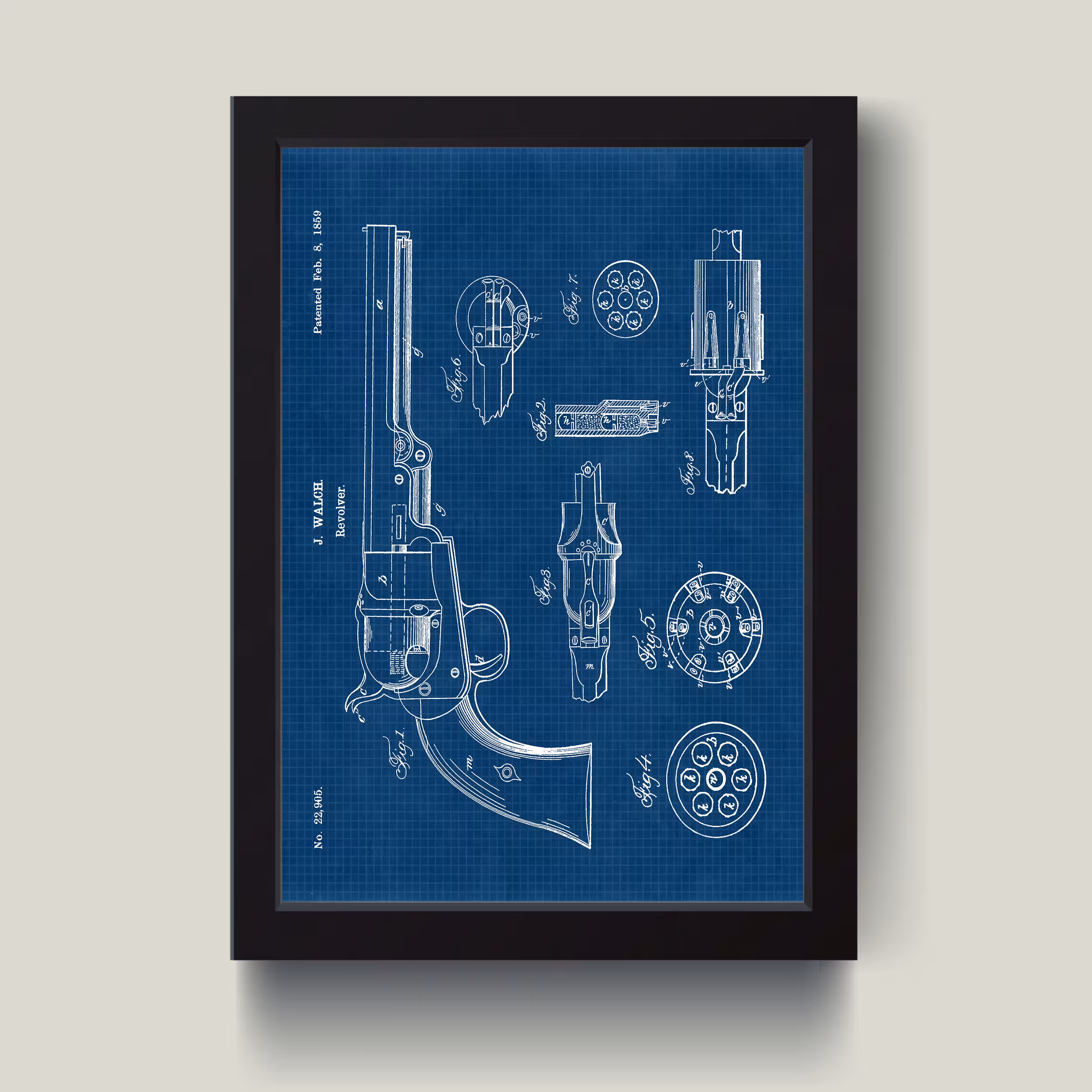 تابلو مدل مینیمال The Gun کد S2934-b