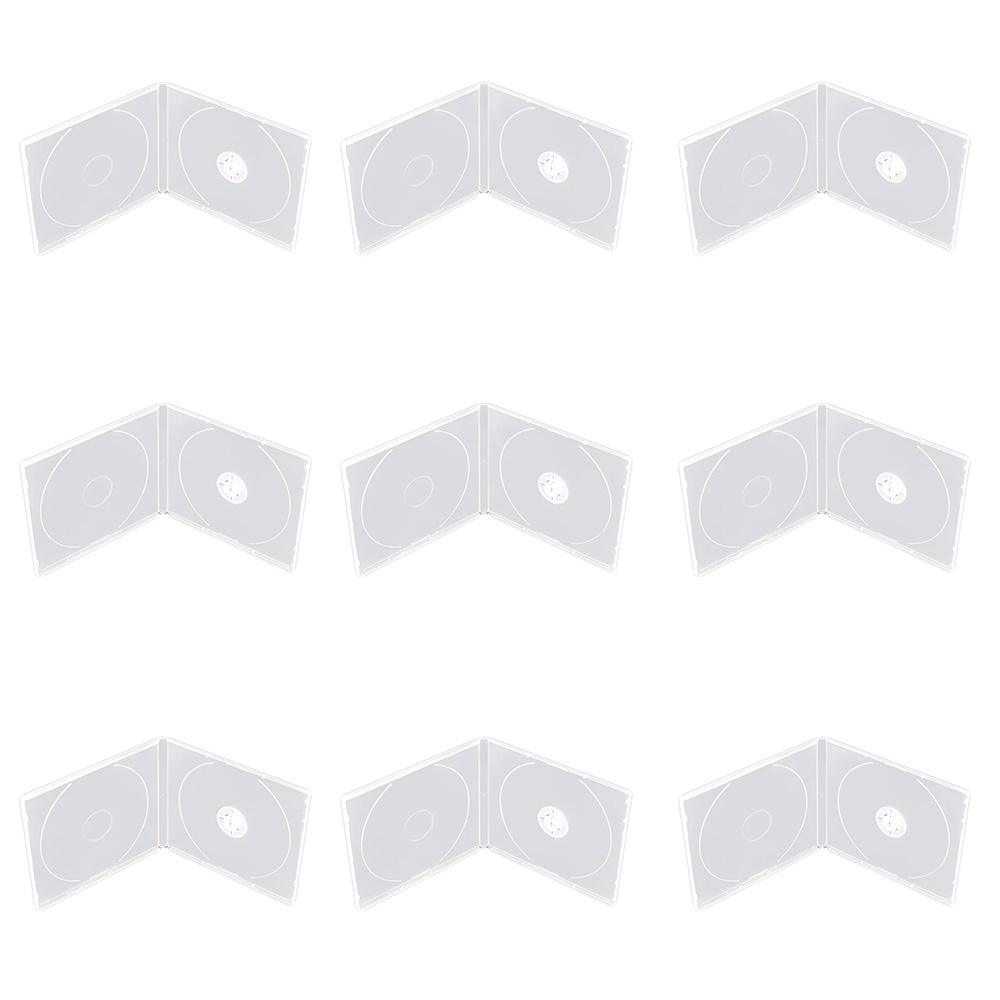 قاب سی دی و دی وی دی 2 عددی مدل R02 بسته 9 عددی