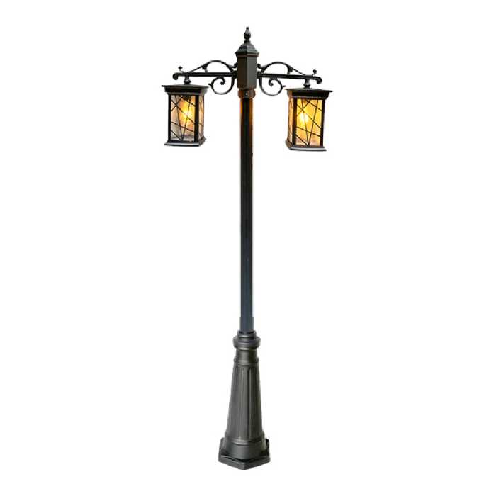 چراغ حیاطی دو شاخه ایفل مدل آدریان E2921