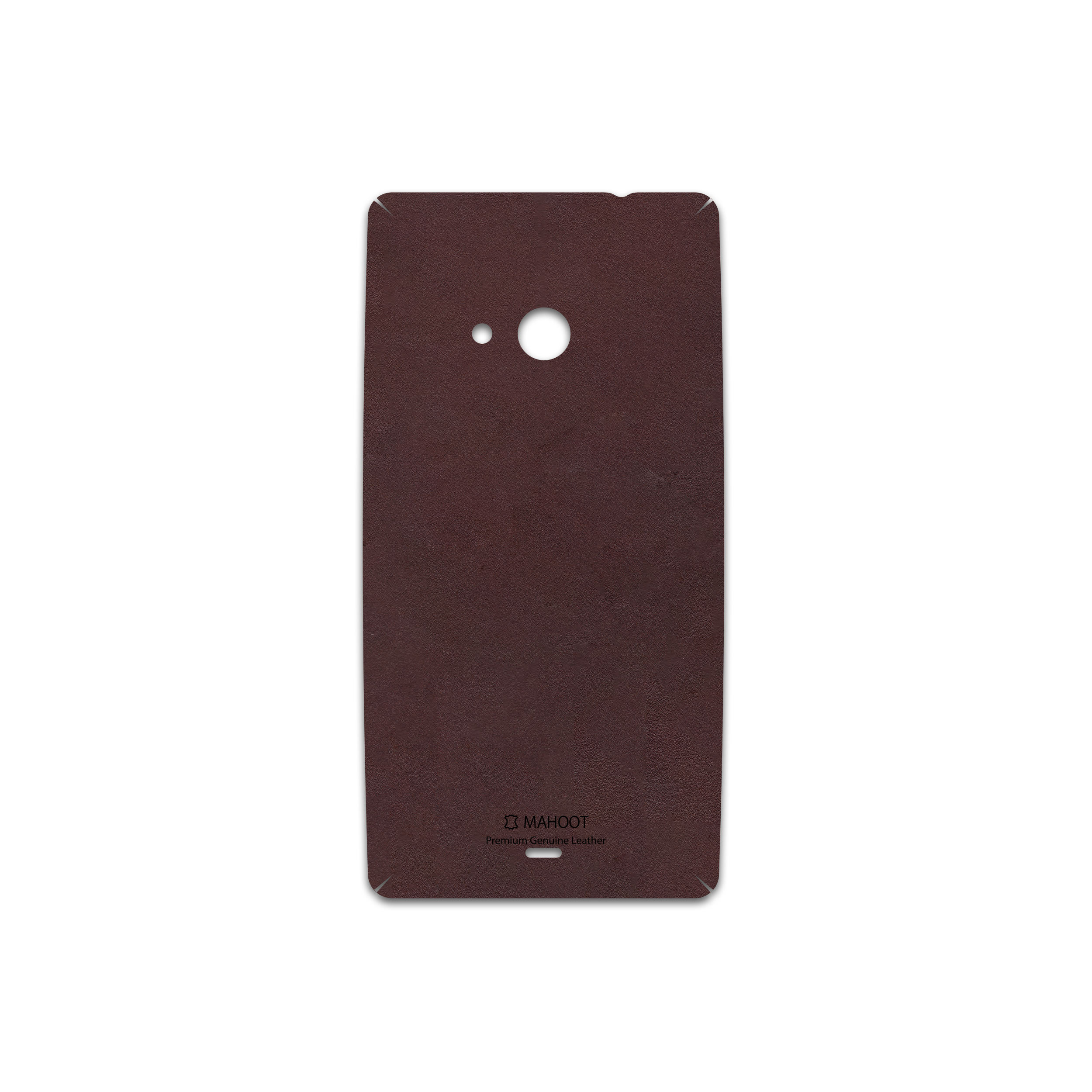 برچسب پوششی ماهوت مدل Matte-Dark-Brown-Leather مناسب برای گوشی موبایل مایکروسافت Lumia 535
