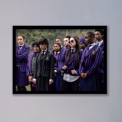 تابلو مدل ونزدی آدامز Wednesday Addams کد LAG1055