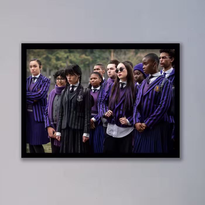 تابلو مدل ونزدی آدامز Wednesday Addams کد LAG1055
