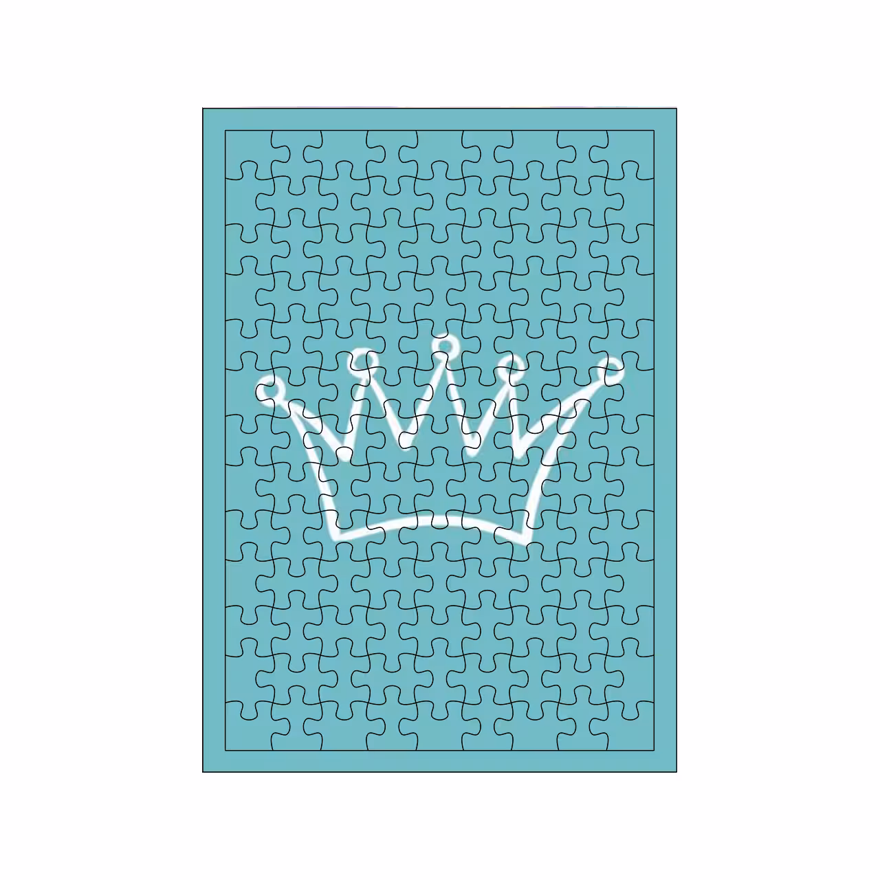 پازل 117 تکه مدل تاج کد 1552