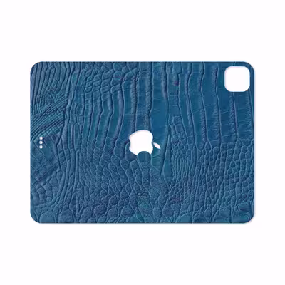 برچسب پوششی ماهوت مدل Blue-Crocodile-Leather مناسب برای تبلت اپل iPad Pro 11 (GEN 2) 2020 A2231