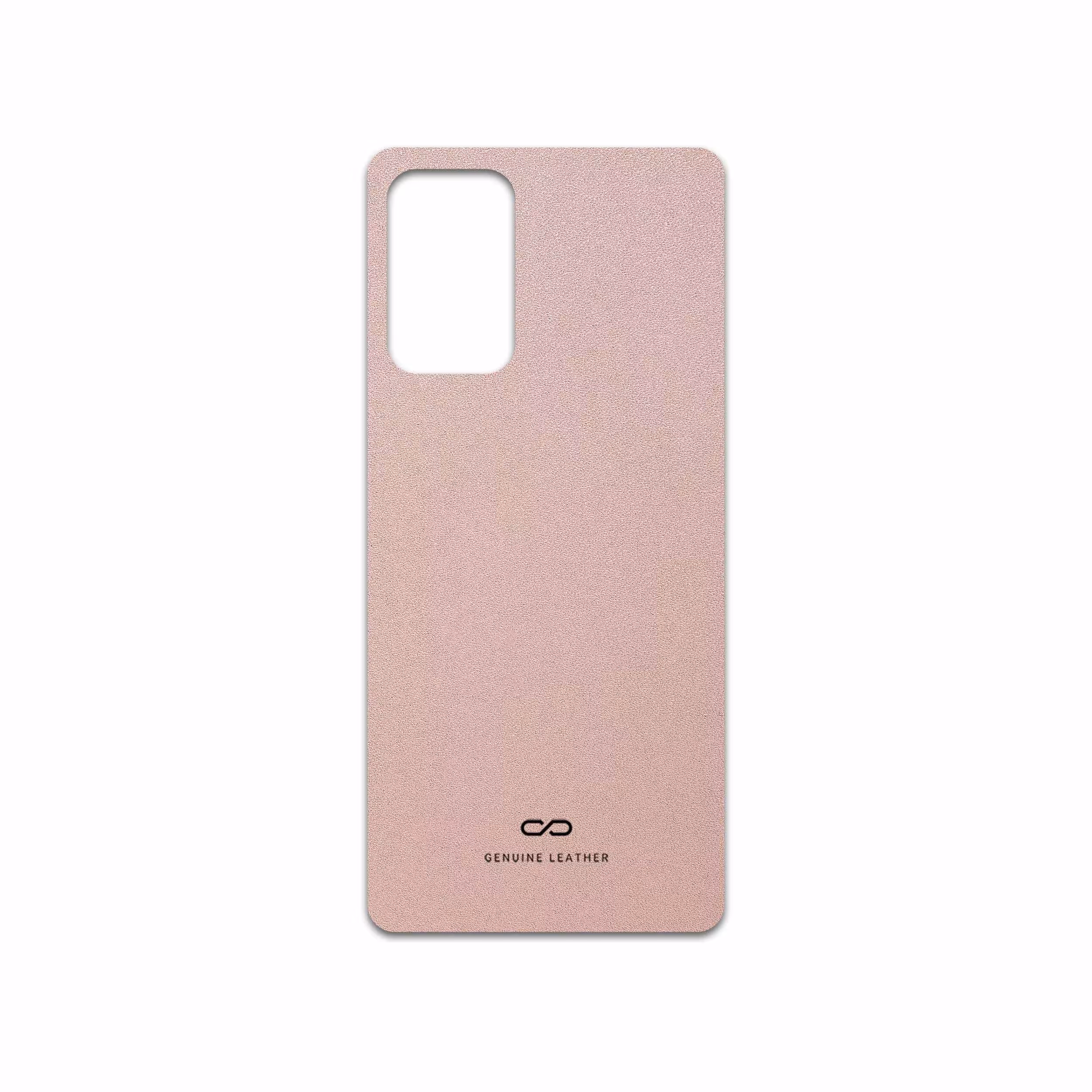 برچسب پوششی ماهوت مدل Rose-Gold-Leather مناسب برای گوشی موبایل سامسونگ Galaxy A72