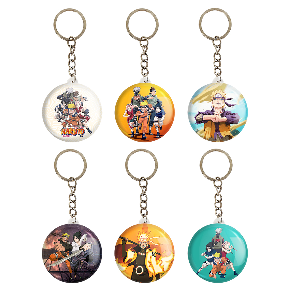 جاکلیدی خندالو مدل انیمه ناروتو کد 328B مجموعه 6 عددی