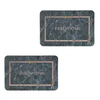   پادری طرح  Restroom &amp; Bathroom کد 8748 سایز 80x50 سانتی متر مجموعه دو عددی