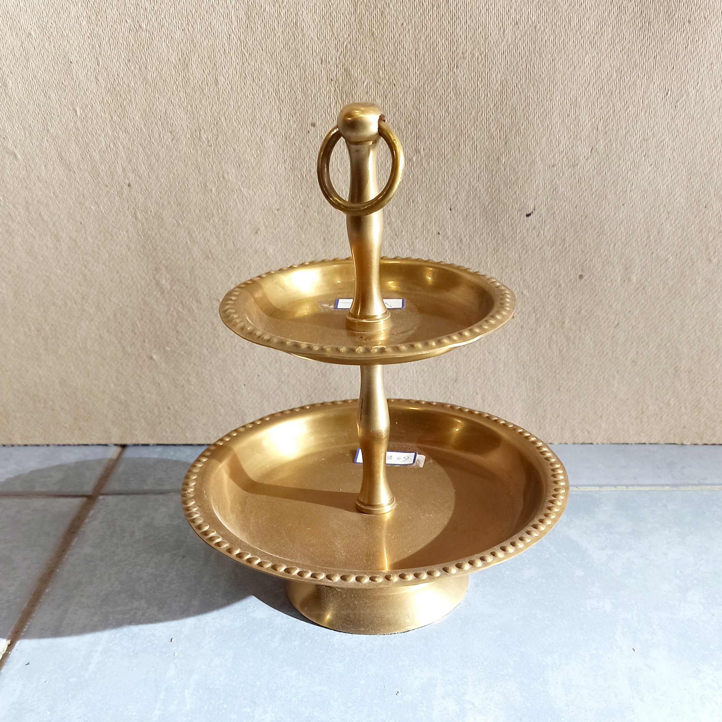 ظرف دوطبقه برنجی 