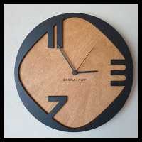 ساعت دیواری دیوار کوب  مدرن بهترین متریال  برای این نوع ساعت کار شده  با متور تایوان روانگرر