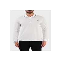 تی شرت یقه پولو سفید مردانه دکمه یاکا آستین کوتاه چوگان YAKA 010 Paul Shark Paul&amp;Shark