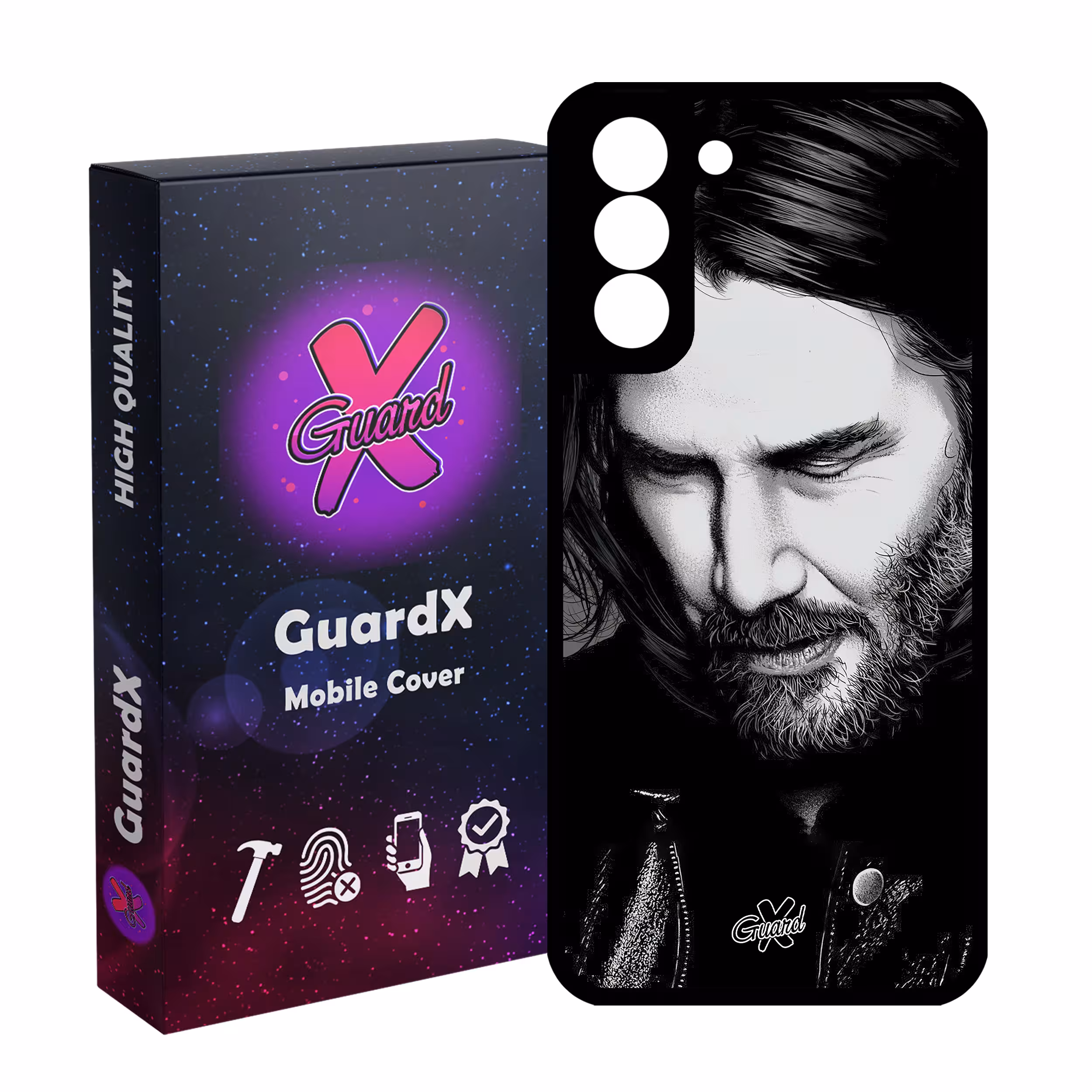 کاور گارد ایکس طرح جان ویک مدل 10498 مناسب برای گوشی موبایل سامسونگ Galaxy S21 FE