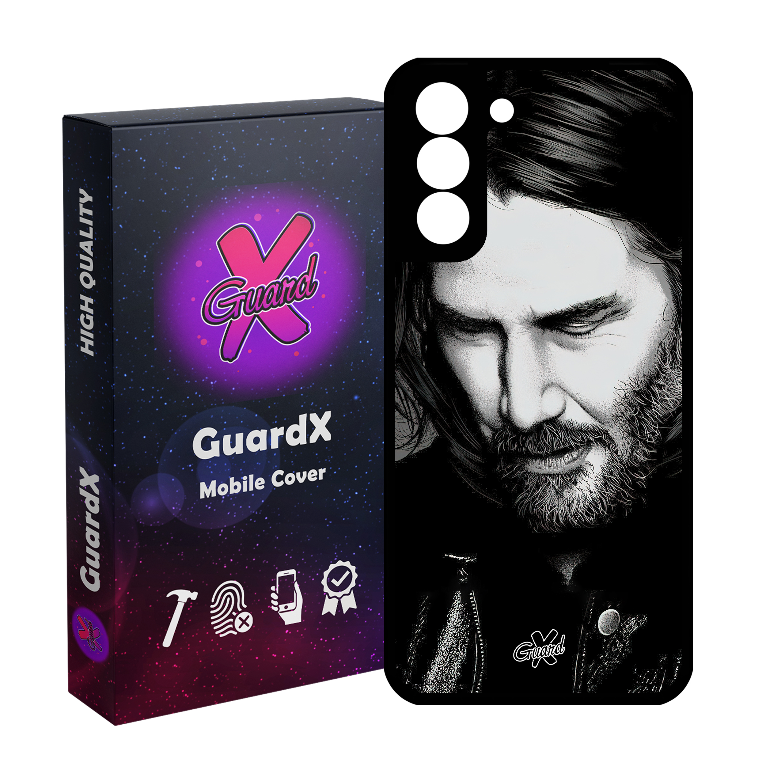 کاور گارد ایکس طرح جان ویک مدل 10498 مناسب برای گوشی موبایل سامسونگ Galaxy S21 FE