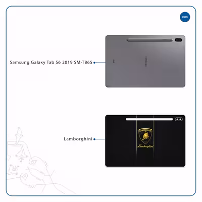 برچسب پوششی ماهوت مدل Lamborghini مناسب برای تبلت سامسونگ Galaxy Tab S6 2019 SM-T865