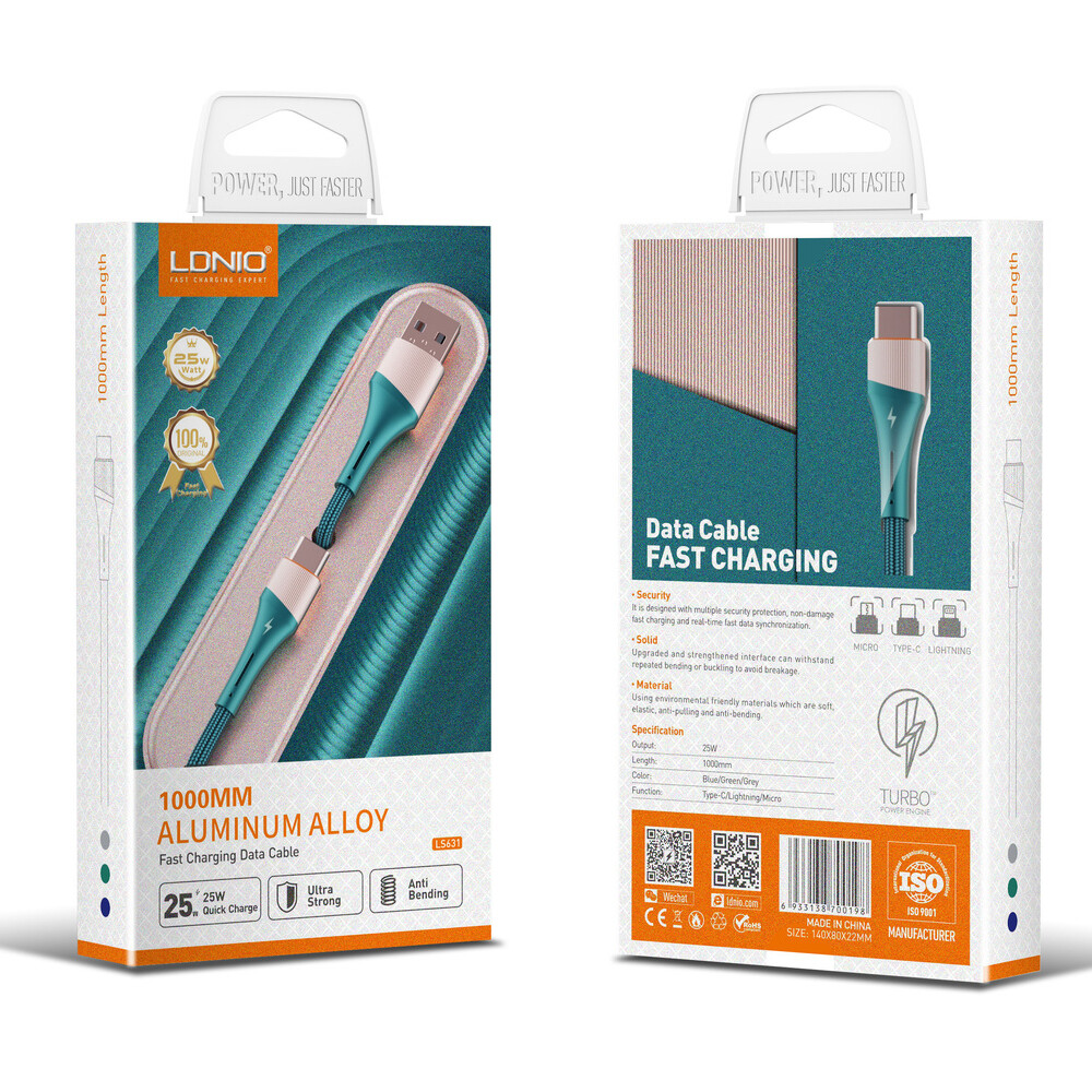 كابل شارژ آيفون LDNIO LS631 - یاسین کامپیوتر