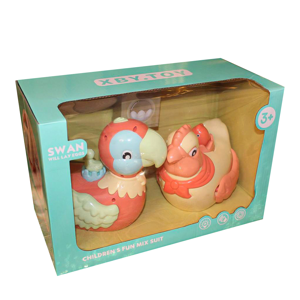 اسباب بازی مدل طوطی و مرغ تخم گذار بسته 2 عددی