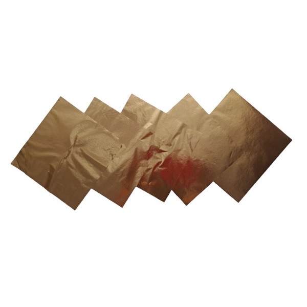 ابزار تزیین کیک مدل ورق طلا مجموعه 5 عددی