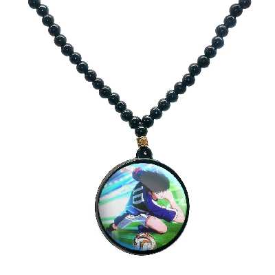 گردنبند پرمانه طرح فوتبالیست ها کد pmd.22349 مدل دو طرفه