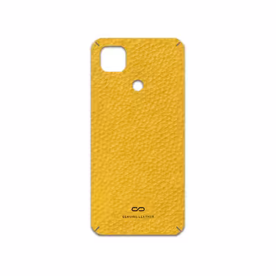 برچسب پوششی ماهوت مدل Mustard-Leather مناسب برای گوشی موبایل شیائومی Redmi 9 Activ
