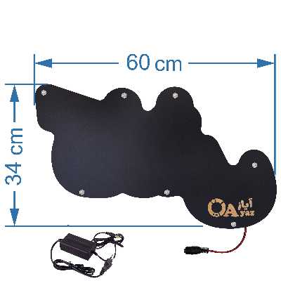 تابلو ال ای دی آیاز طرح کفش کد 296B