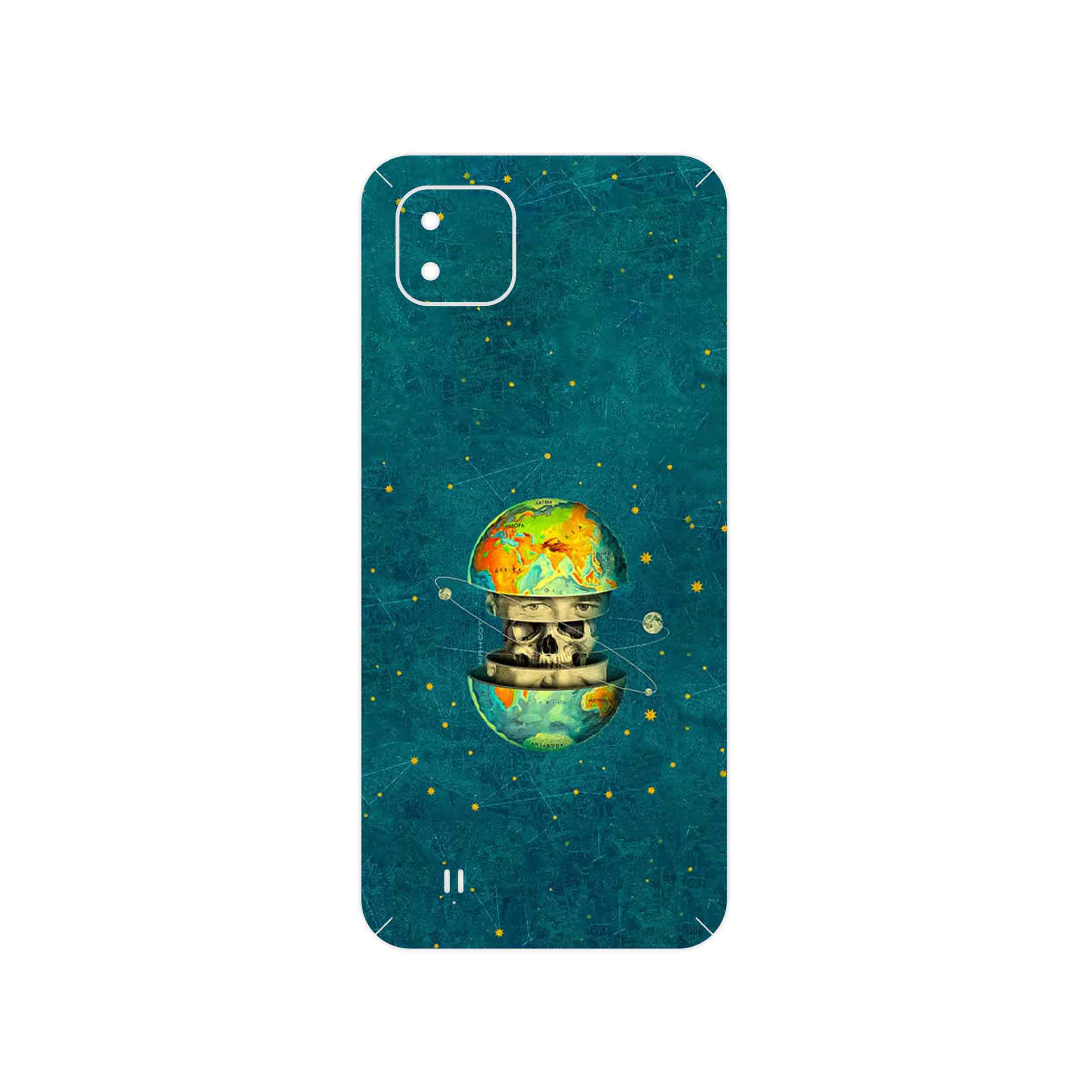 برچسب پوششی ماهوت مدل Collage of Earth Face مناسب برای گوشی موبایل ریلمی C11 2021