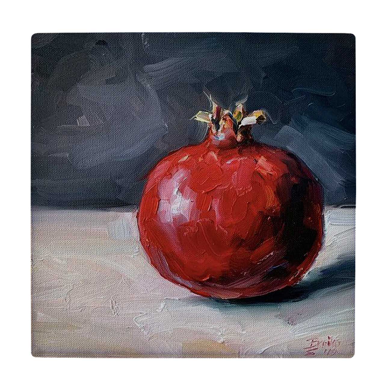 زیر لیوانی  طرح نقاشی انار کد    5862874_4366