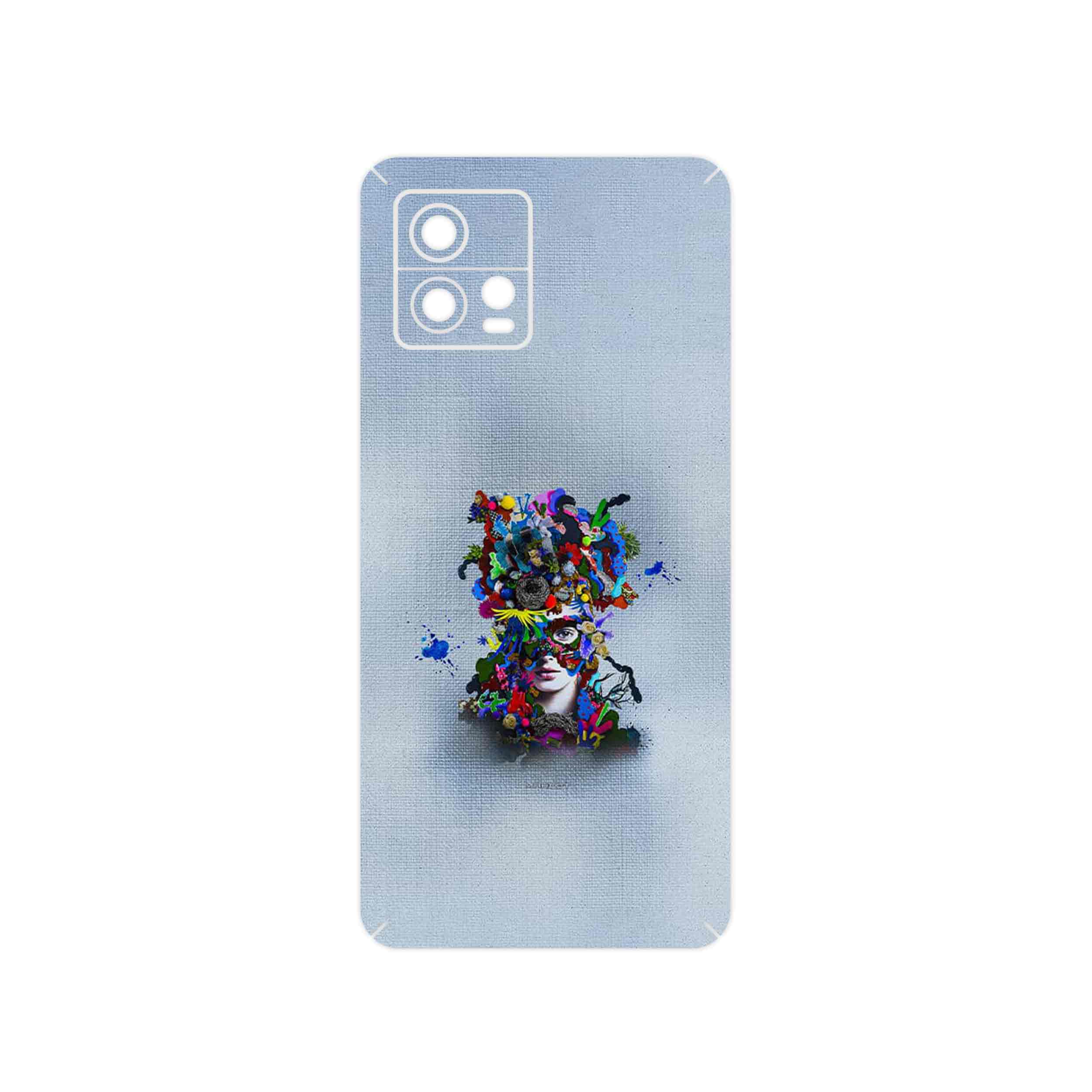 برچسب پوششی ماهوت مدل Collage of surreal Portrait of Women 4 مناسب برای گوشی موبایل موتورولا Moto G72