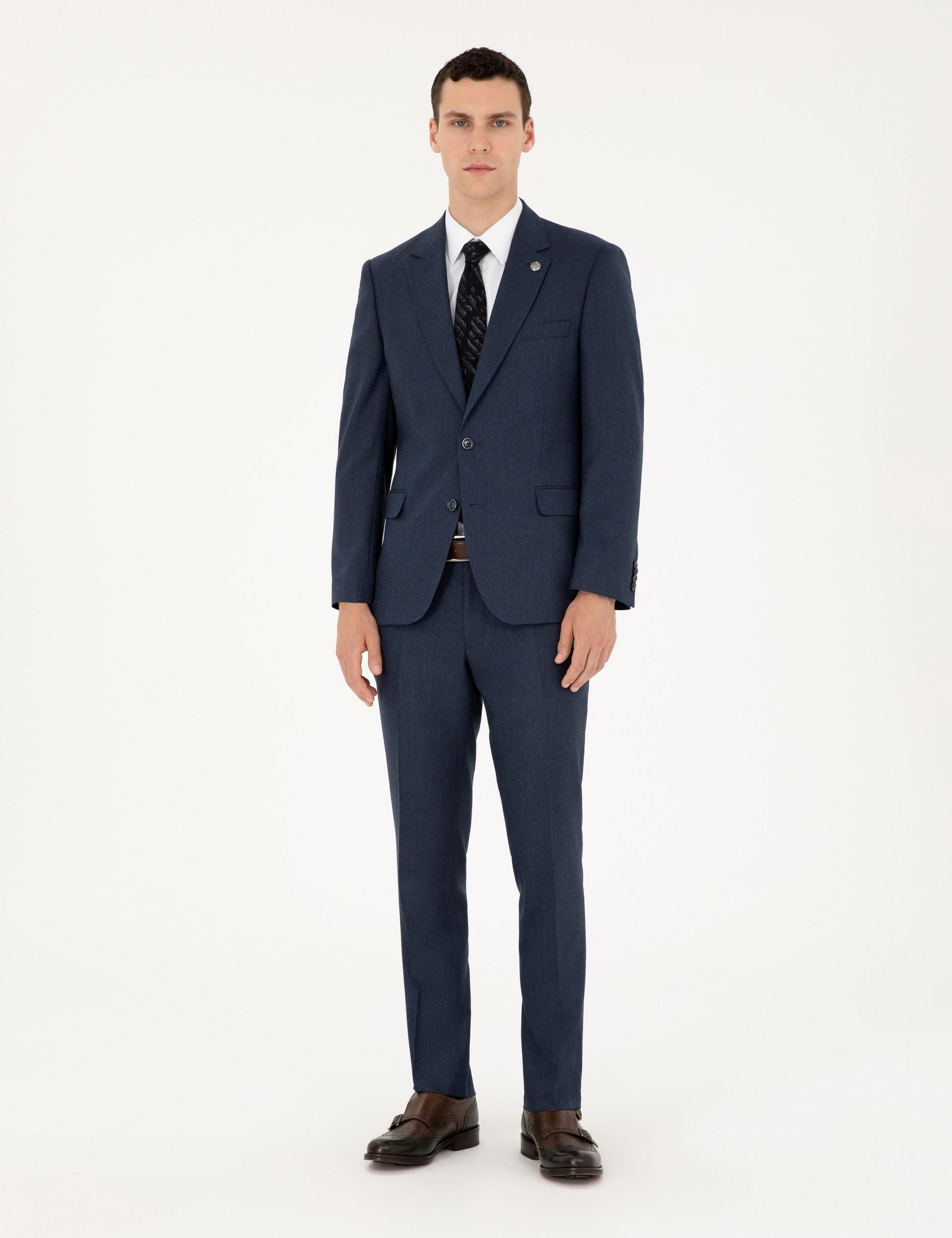 کت و شلوار مردانه سرمه ای پیرکاردین - فروشگاه لباس شهرمون