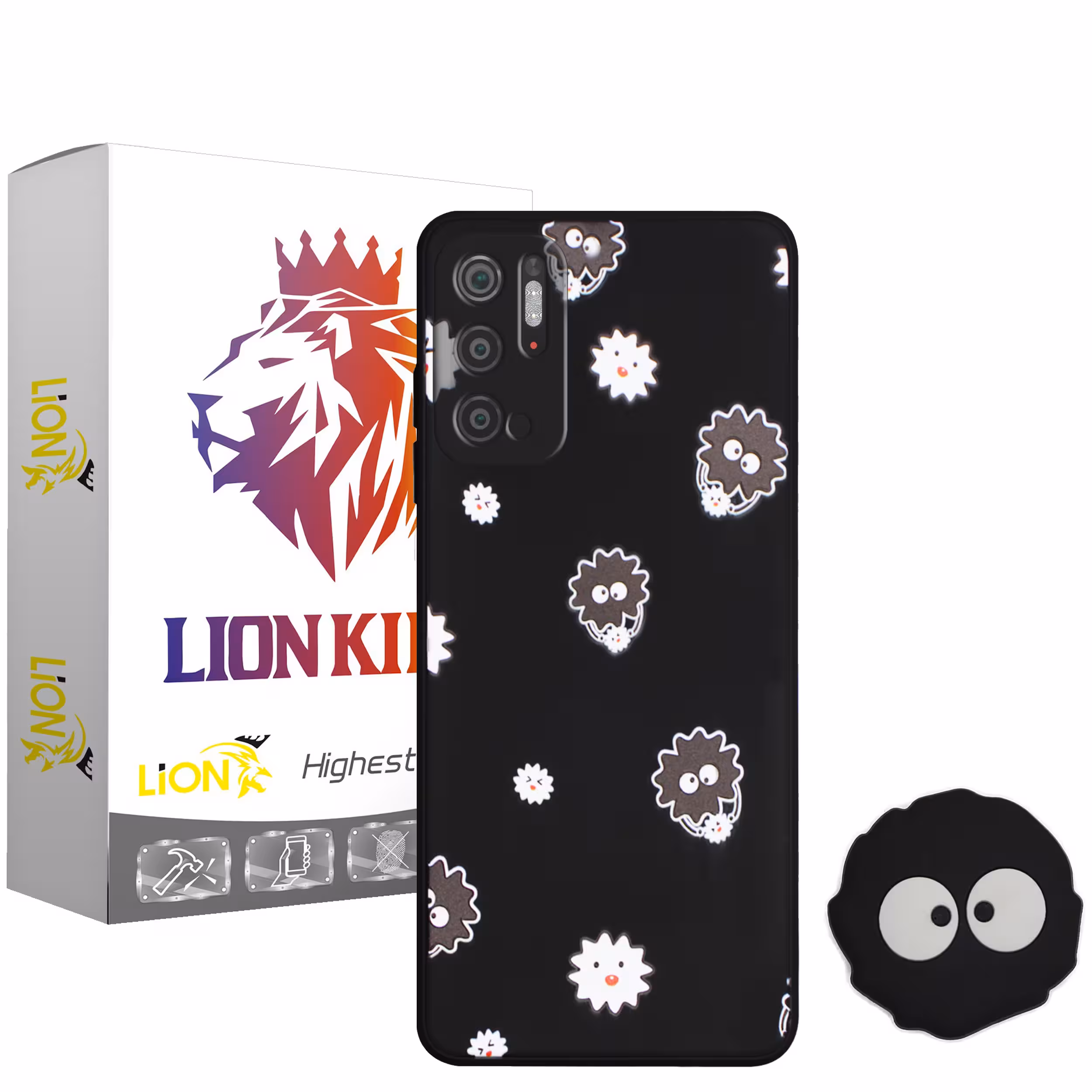کاور لاین کینگ مدل SLmickrob مناسب برای گوشی موبایل شیائومی Poco M3 Pro به همراه پایه نگهدارنده