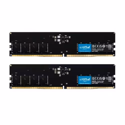رم کامپیوتر DDR5 دو کاناله 5600 مگاهرتز CL46 کروشیال ظرفیت 32 گیگابایت (آکبند-گارانتی اصلی)