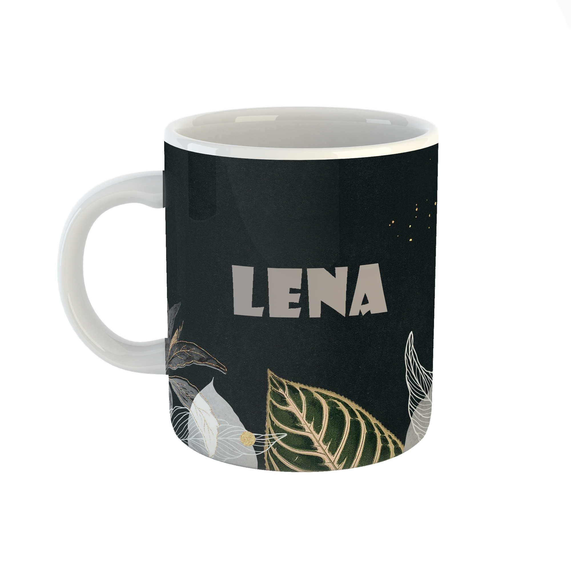 ماگ طرح اسم لنا مدل برگ کد 481