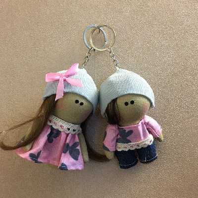 آویز عروسکی مدل دختر و پسر روسى كد N6 مجموعه ٢ عددى