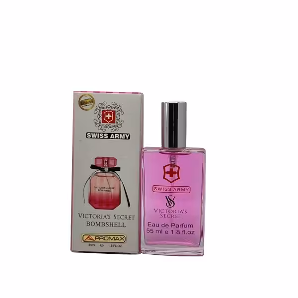 عطر جیبی زنانه سوئیس آرمی مدل  بامب شل ویکتوریا سکرت حجم 55 میلی لیتر