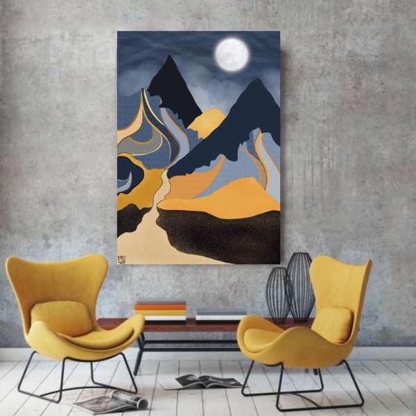 تابلو شاسی مدل نقاشی دیجیتال