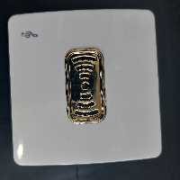 زنگ ملودی کریستال سفید طلایی آسیا الکتریک 