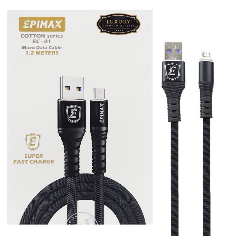 کابل کنفی میکرو یو اس بی Epimax EC-01 5A 1.2m