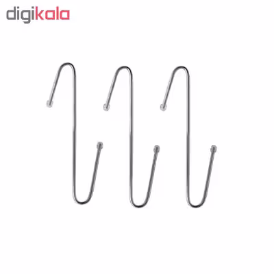 قلاب آویز لیوان مدل S6 long بسته 6 عددی