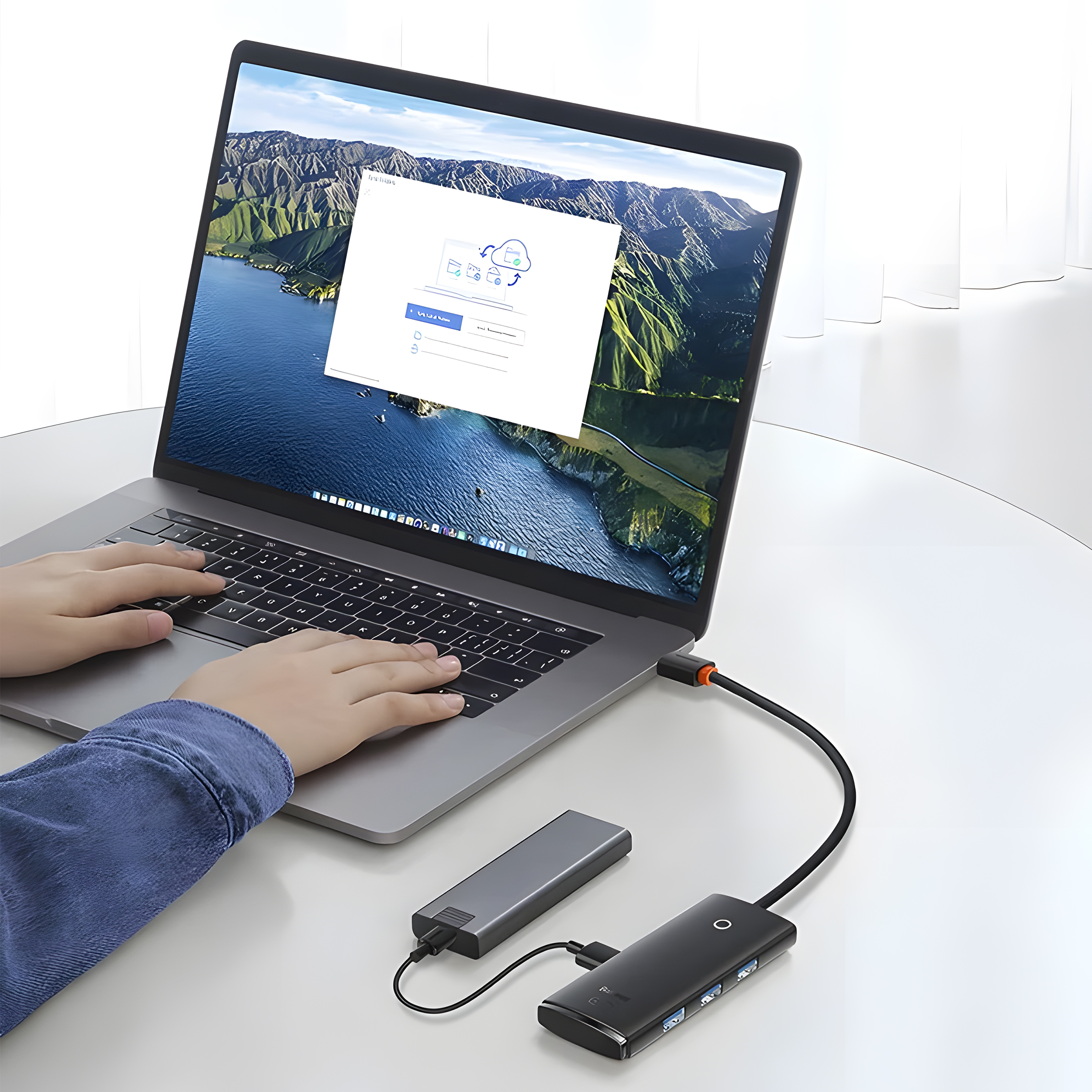 هاب 4 پورت USB 30 بیسوس مدل Baseus BS-OH012