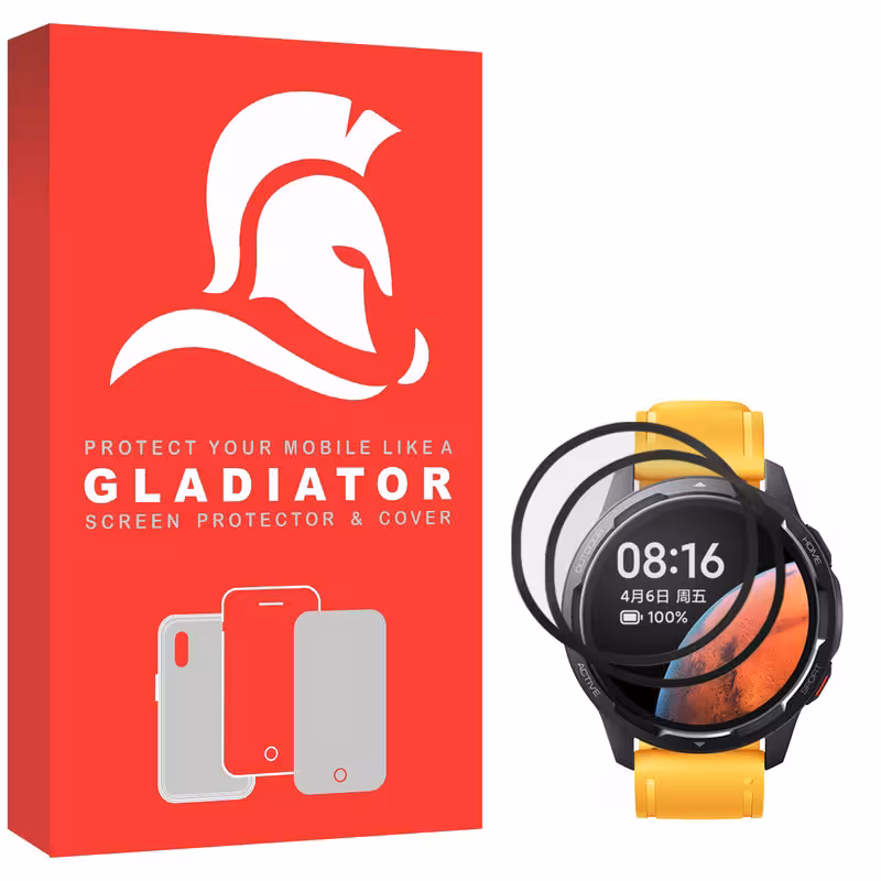 محافظ صفحه نمایش گلادیاتور مدل GWP2000 مناسب برای ساعت هوشمند شیائومی Mi Watch Color 2 بسته دو عددی