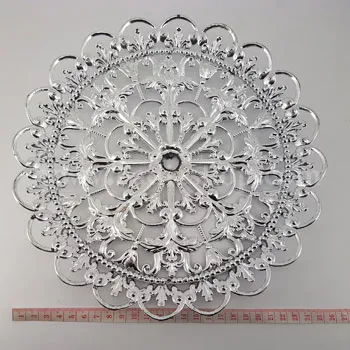 سینی طرح دار نقره ای