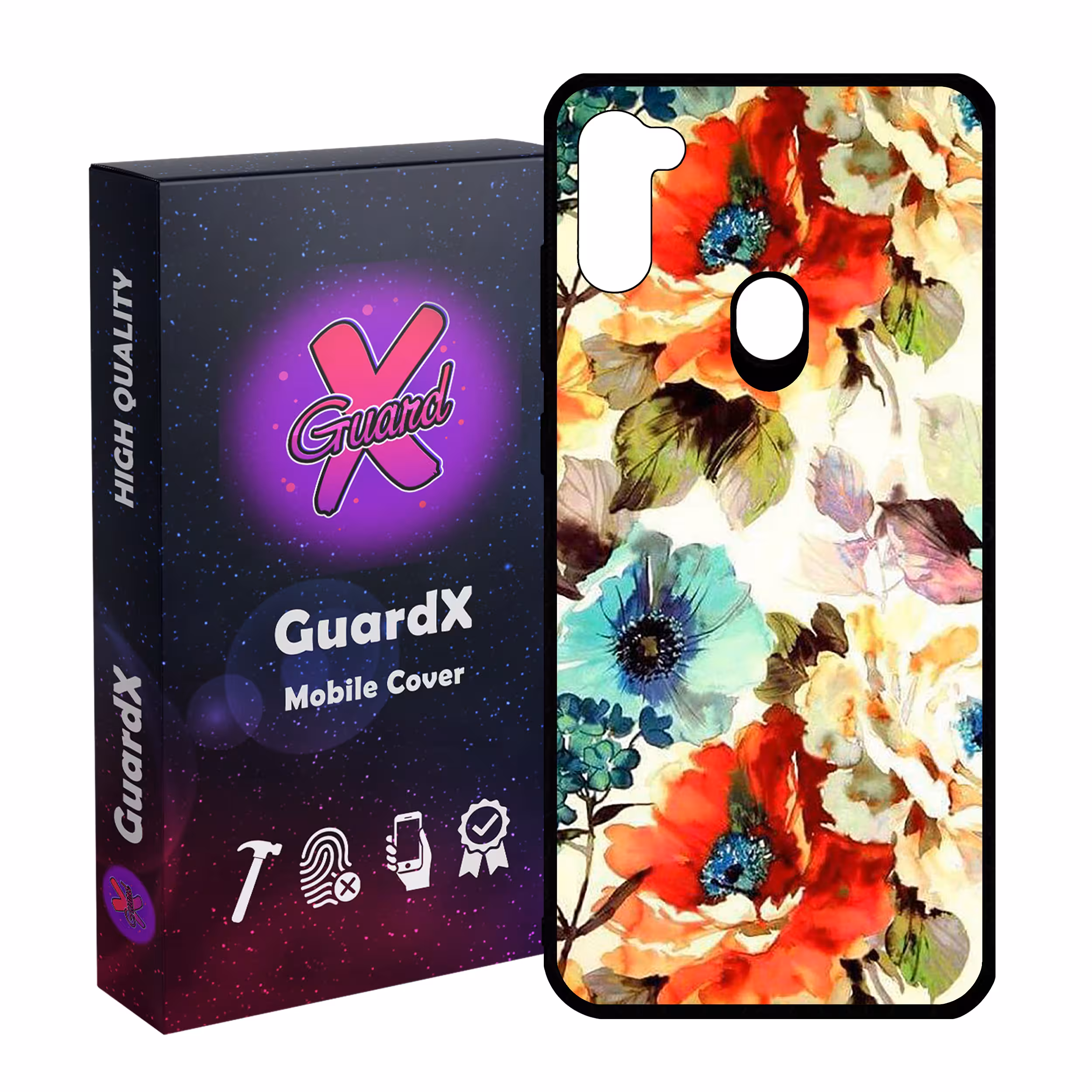 کاور گارد ایکس طرح گل مدل Glass10405 مناسب برای گوشی موبایل سامسونگ Galaxy A11