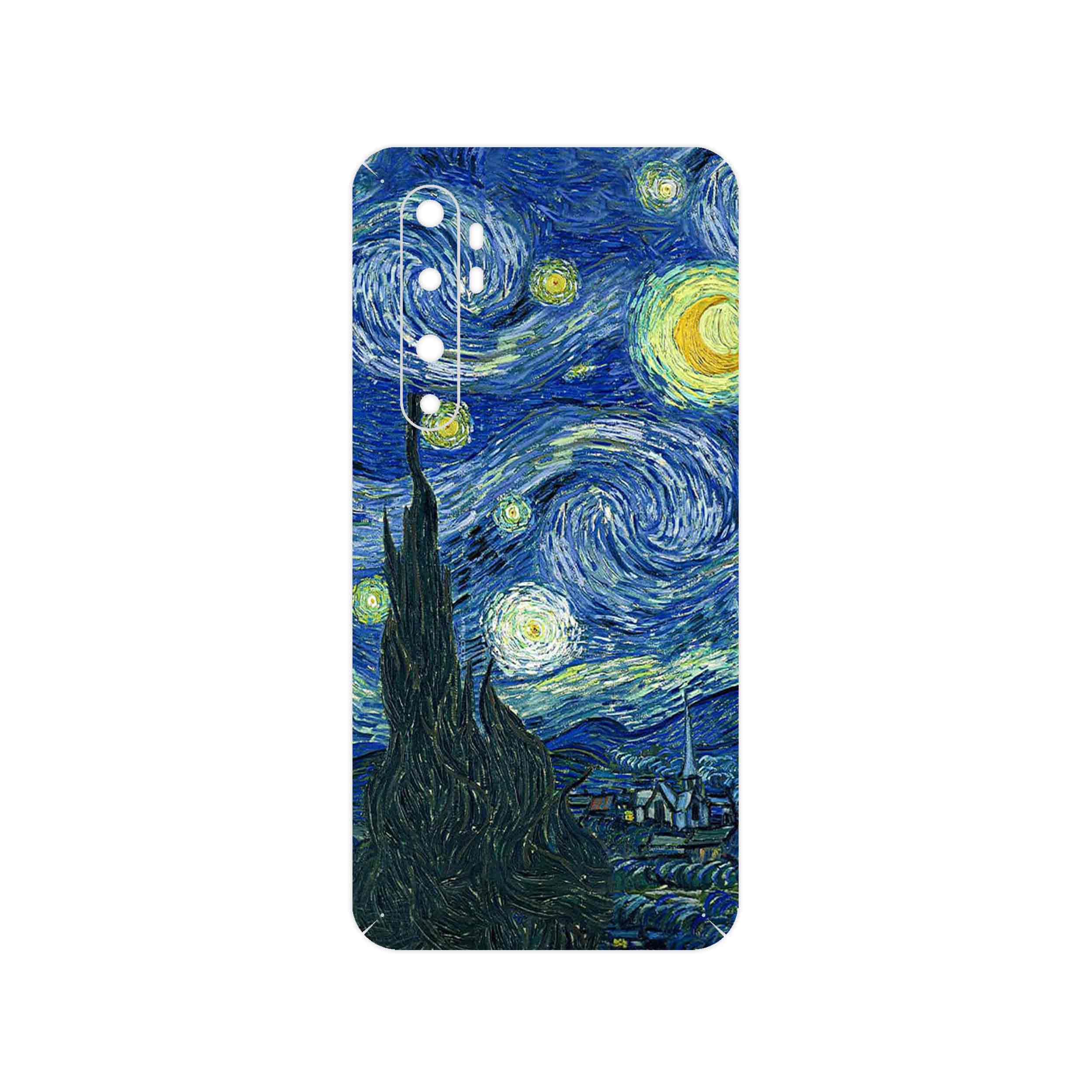 برچسب پوششی ماهوت مدل The Starry Night of van Gogh مناسب برای گوشی موبایل شیائومی Mi Note 10 Lite