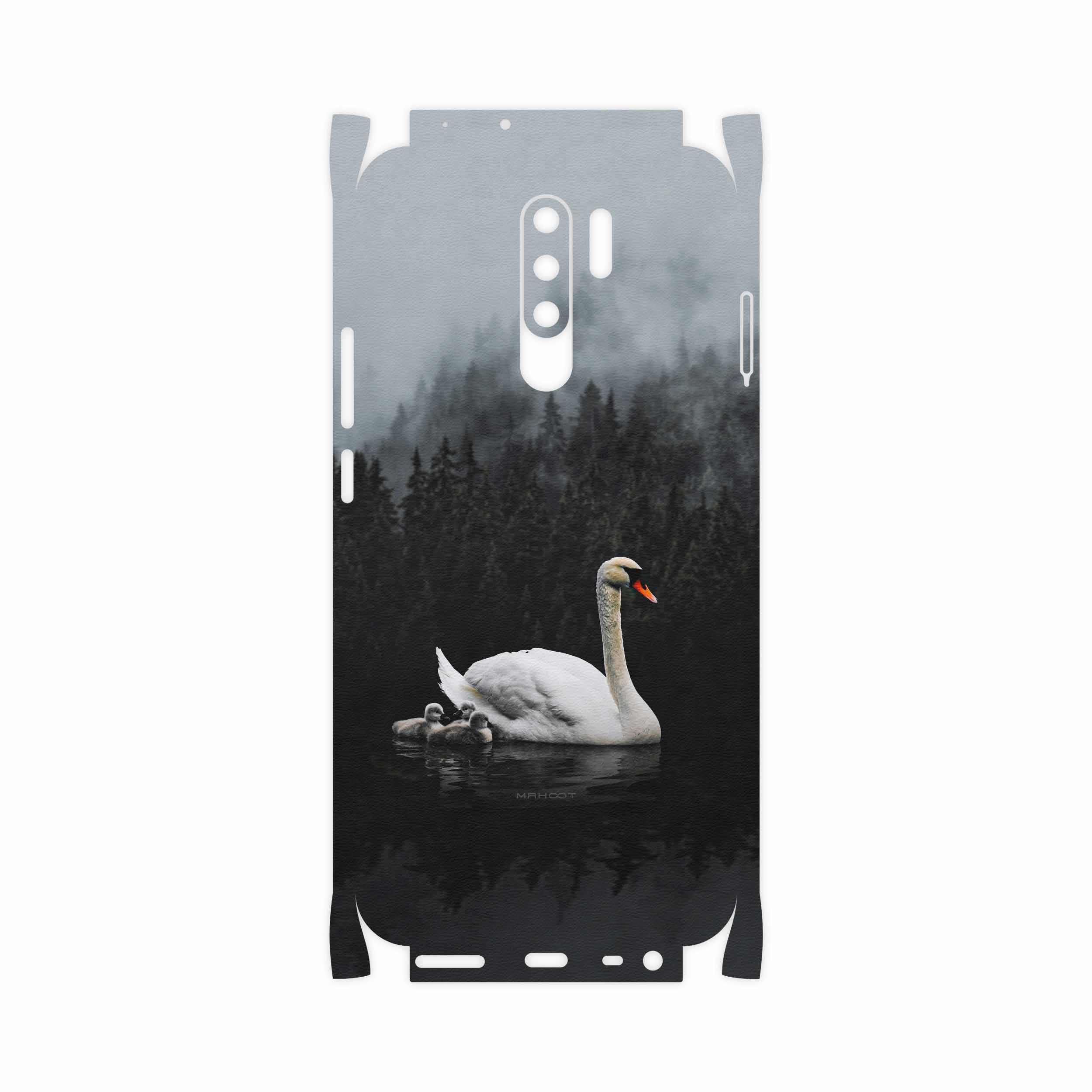 برچسب پوششی ماهوت مدل Swan Lake-FullSkin مناسب برای گوشی موبایل شیائومی Redmi 9