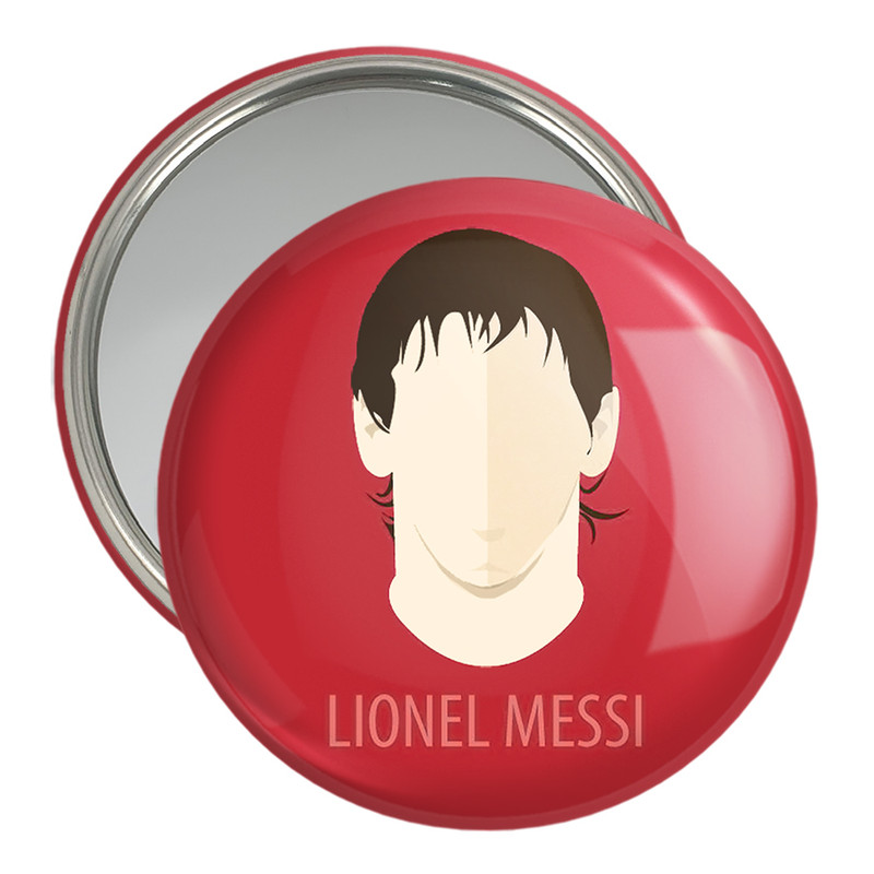 آینه جیبی خندالو مدل لیونل مسی  کد 13996 | دنیای قاب