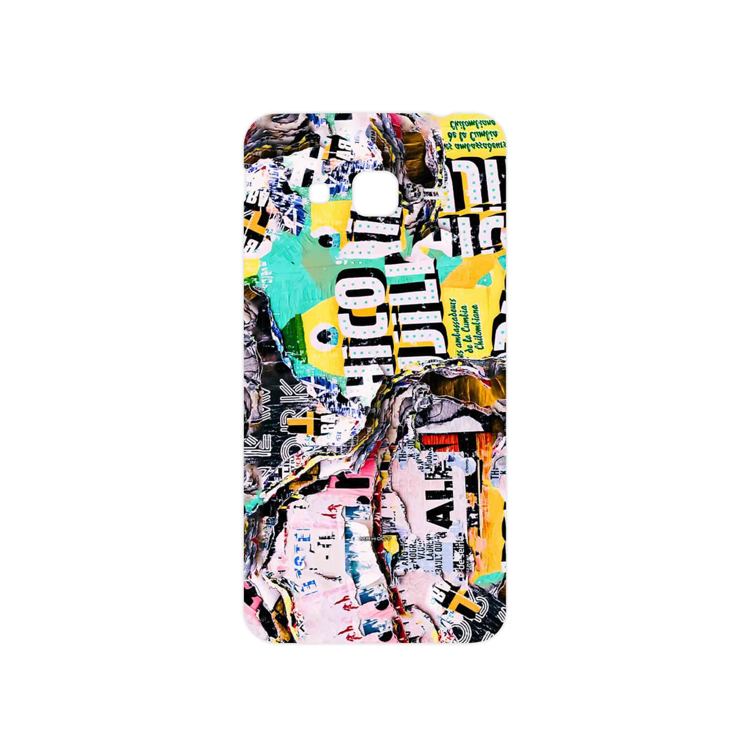 برچسب پوششی ماهوت مدل Collage of Teared Paper مناسب برای گوشی موبایل سامسونگ Galaxy J3 2016